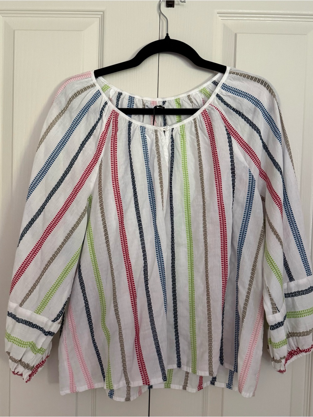Michael Stars blouse with stripes, size M, new w/tags